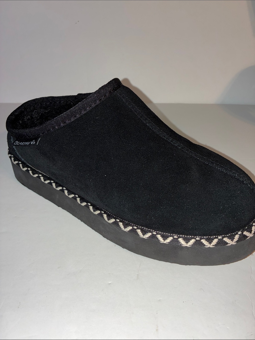 BearPaw, Women’s Size 10, Black Suede Women's Mules